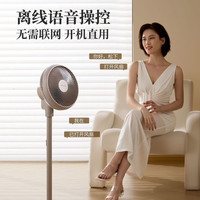 Panasonic 空气循环风扇家用直流变频卧室静音轻智能音语控制落地扇