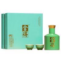舍得 -翡翠礼盒小酒版浓香型纯粮送礼宴请摆柜酒52度100毫升1瓶