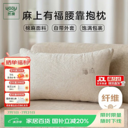 然牌 腰靠抱枕枕头 A类护腰枕芯抱枕两用办公室沙发中号单只 35X55cm