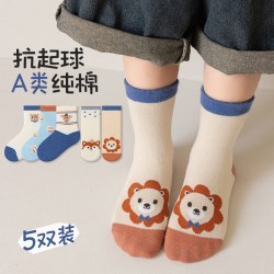 本太熊 儿童袜子男女童棉中筒棉袜男女孩宝宝童袜夏秋冬长袜