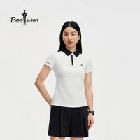 比音勒芬 女休闲户外凉感短袖POLO衫 2026春夏新款