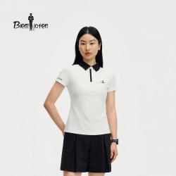 比音勒芬 女休闲户外凉感短袖POLO衫 2026春夏新款