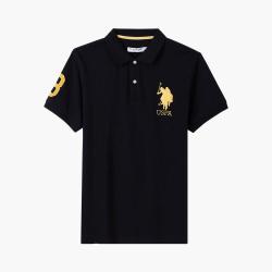 U.S. POLO ASSN. 夏季男士纯棉舒适短袖大众休闲翻领透气POLO衫