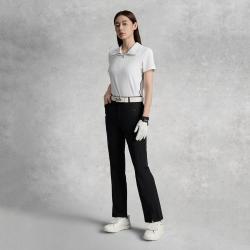 FILA 女装运动休闲裤女士简约舒适基础直筒梭织长裤