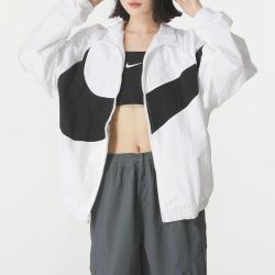 NIKE 立领女装上衣梭织夹克户外训练健身休闲简约时尚潮流舒适运动外套