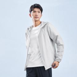 鸿星尔克 户外风衣男士连帽防晒衣外套男春夏薄款