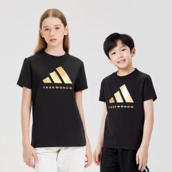 adidas 儿童短袖T恤夏季轻薄透气男女童同款运动T恤