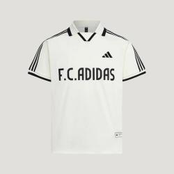 adidas 夏季三条纹足球风系列印花休闲运动短袖POLO衫上衣