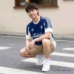 adidas 夏季透气健身训练跑步休闲运动日常男子短袖T恤