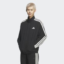 adidas 26年夏季遮阳外套男子三条纹立领运动健身夹克薄上衣户外跑步服