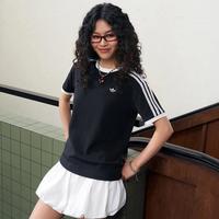 adidas 三叶草 户外T恤女装上衣26夏季新款透气运动休闲短袖跑步健身半截袖