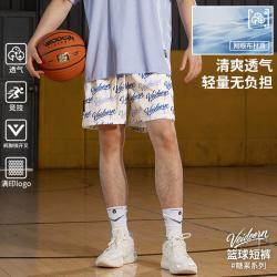 VEIDOORN 运动休闲裤26年春夏新款男女宽松薄款网眼透气健身跑步五分短裤