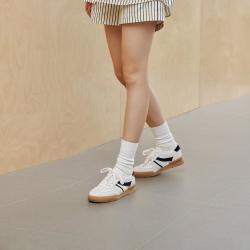 高跟73小时 女鞋微风时刻春秋德训鞋女网面透气运动鞋小白鞋