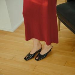 高跟73小时 女鞋意式特调春夏复古高跟鱼嘴鞋一字拖鞋女外穿