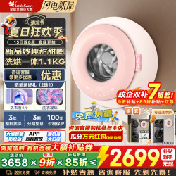 小天鹅 壁挂洗衣机1.1公斤洗烘 妙趣甜甜圈TD10M30MAX