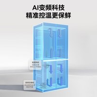 海尔 BCD-500WGHFD4S9 全空间保鲜 月光银 500L 十字门冰箱