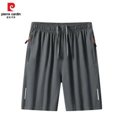 皮尔·卡丹 皮尔卡丹  夏季新款休闲短裤男士五分裤速干 灰色