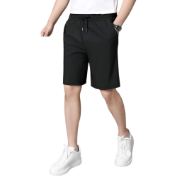 罗蒙 冰丝速干 黑色 3XL 男士短裤