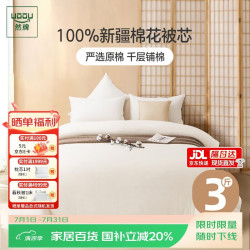 然牌 100%棉花被棉被 纯棉棉被空调被子 夏被 3斤1.8x2米