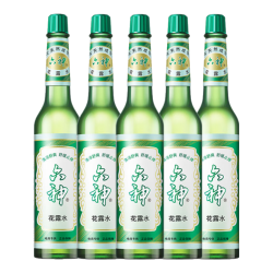 六神 花露水195ml上海经典老款痱止痒夏季除味驱蚊玻璃瓶装清凉舒爽祛 五瓶装