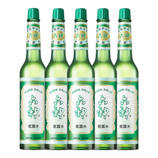 六神 花露水195ml上海经典老款痱止痒夏季除味驱蚊玻璃瓶装清凉舒爽祛 五瓶装
