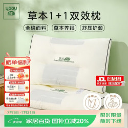 然牌 决明子枕头 荞麦枕颈椎枕芯成人专用软硬两用 单只装48x74cm