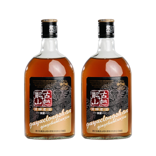 古越龙山 绍兴黄酒 清醇老酒 三年陈花雕酒 500mL*2瓶