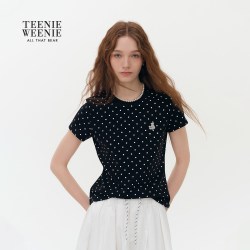 TEENIE WEENIE TeenieWeenie 女士波点圆领短袖T恤 TTRA2664W4B