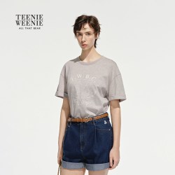 TEENIE WEENIE TeenieWeenie小熊 女士短袖T恤 TTRW2664C9K