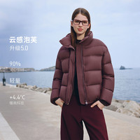 坦博尔 TB5530306Z 立领短款羽绒服 冰莓紫 XL