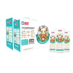 海河乳业 纯牛奶200ml*20盒整箱