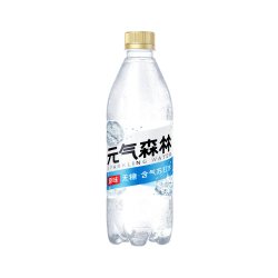 元气森林 含气苏打水无甜气泡水原味青柠味饮料500mL*15瓶整箱装
