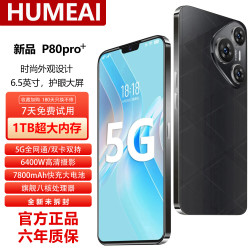 HUMEAI 手机1024G超大内存7800mAh快充长续航骁龙888120HZ高刷 十面 拍照手机 羽砂黑 12GB+256GB