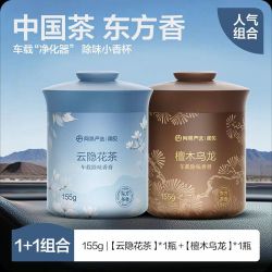 网易严选 车载香薰*2香氛车用饰品摆件固体香膏香氛用品