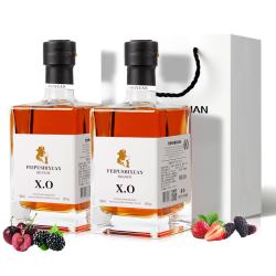 菲葡诗轩 法国白兰地xo洋酒500mL*2瓶 （礼袋装）