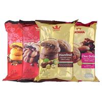 进口TATAWA塔塔瓦榛子巧克力味夹心曲奇饼干120g*4包 休闲零食品 实物 巧克力味夹心软型曲奇120g*4袋