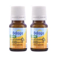 Ddrops 滴卓思 婴幼儿维生素D3滴剂400iu 2.5ml*2瓶