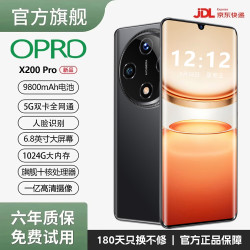 OPRD X200pro手机1024G大内存9800mAh快充大电池手机 典雅黑 20G运行+1024G（1TB）内存 官方标配