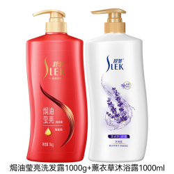 舒蕾 蚕丝顺滑去屑留香型柔顺发丝洗发清爽净润沐浴露洗沐套装
