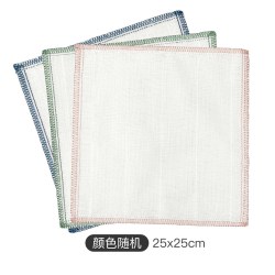 细节夫人 YB202516-1 厨房专用疏油洗碗布 3条装（25*25cm 颜色随机）加厚吸水不易掉毛