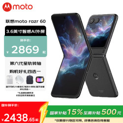 摩托罗拉 联想摩托罗拉内存razr60  第六代折叠屏 60万次折叠认证8GB+256GB