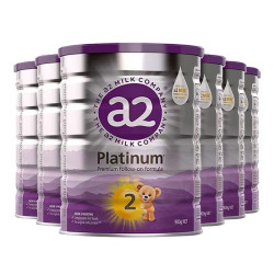 a2 Platinum 白金版 配方奶粉2段(6-12个月) 900g*6罐