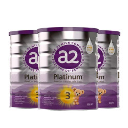 a2 Platinum 白金版 幼儿配方奶粉3段 (1-3岁) 900g*3罐