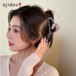 阿吉豆 抓夹高级感2026新款后脑勺鲨鱼夹女发量大抓夹