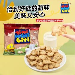 乐小口 香甜味动物造型饼干 18g