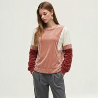adidas NEO 舒适休闲时尚百搭拼接女款运动卫衣圆领卫衣NOT SPORT