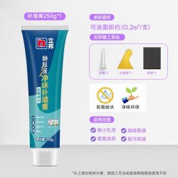 立邦 墙面修补膏防水防潮防霉墙壁补墙膏白色腻子粉内墙家用修复漆