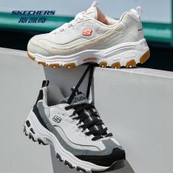 斯凯奇 真五折！奶茶熊女鞋运动减震透气老爹鞋时尚熊猫鞋