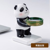 鸣铎新款可爱大熊猫手表支架适用华为gt5手表gt4充电器底座watchgt32充电器表腕带创意watch5/4pro高级感树脂