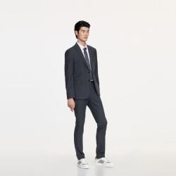 劲霸男装 BSFE3309 高级商务通勤西装套装 深灰A 2XL